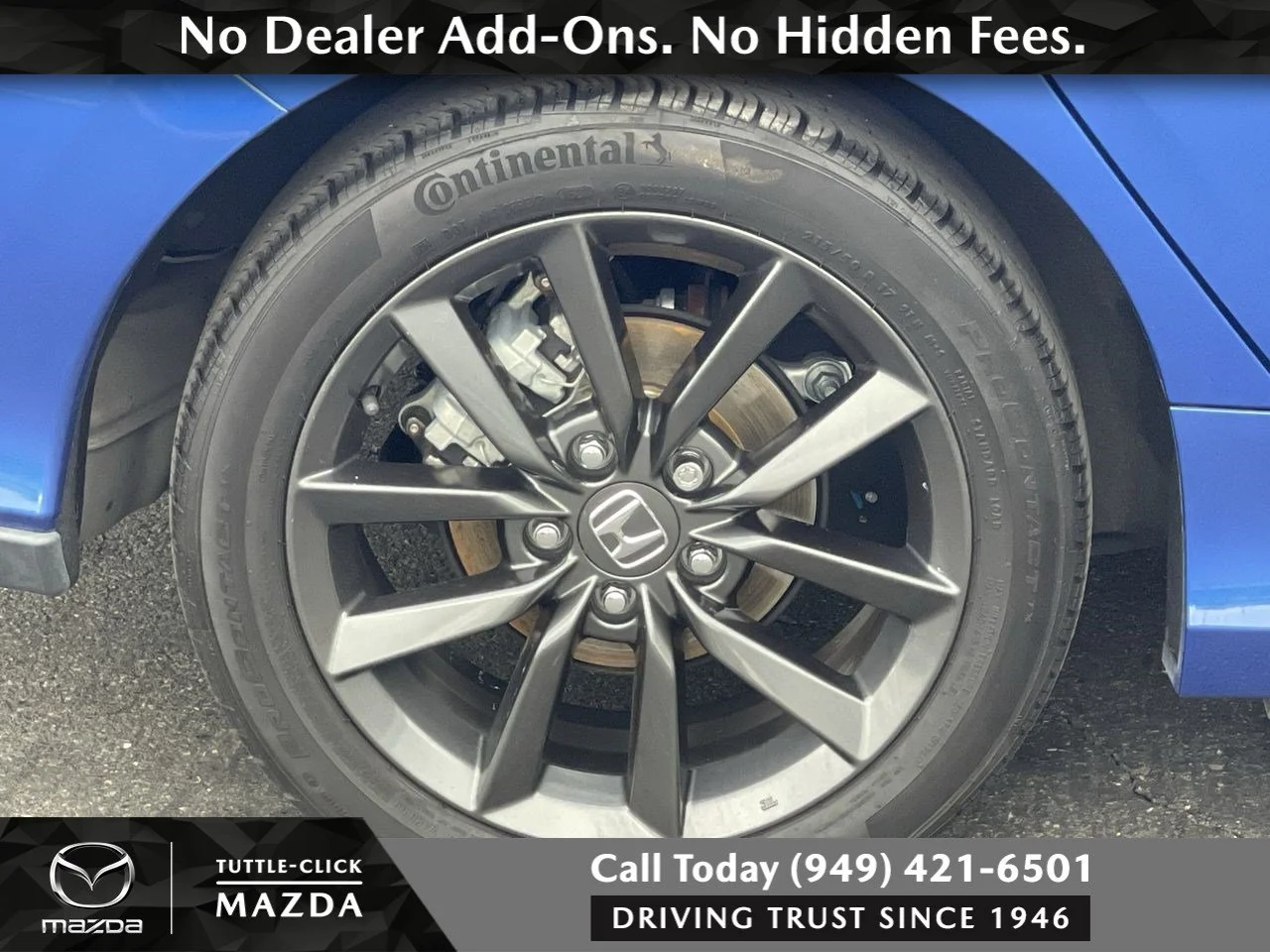 Used 2020 Blue Honda EX image 20
