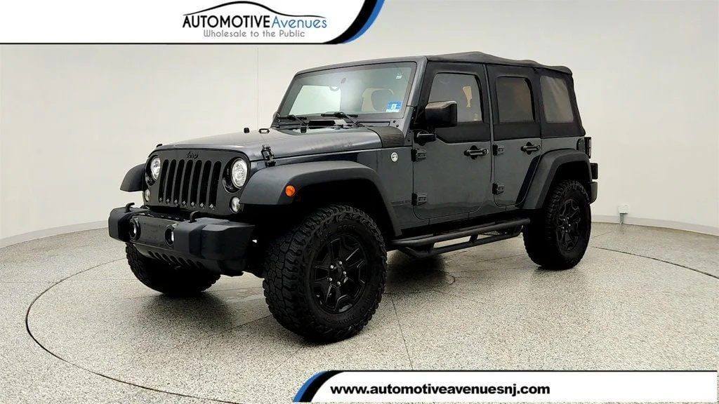 Used 2017 Rhino Clearcoat Jeep Willys Wheeler 4x4 w/ Alpine Audio, LED Lighting & Trailer Tow image 1