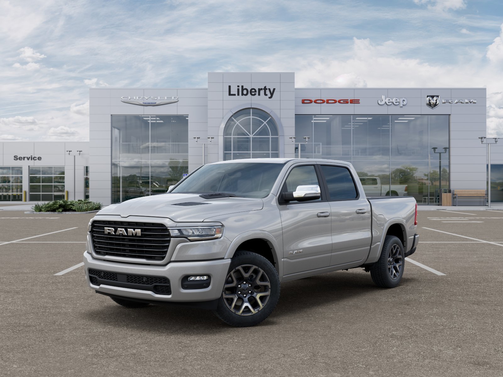 New 2026 Silver Zynith Exterior Paint RAM LARAMIE image 2