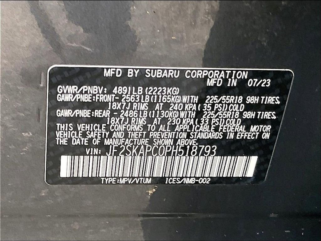 Used 2023 Gray Subaru Limited image 36