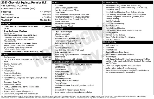 Used 2023 Black Chevrolet Premier image 6