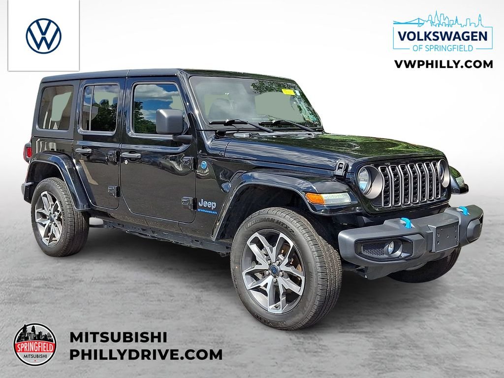 Used 2024 Black Jeep Sport S 4xe image 1