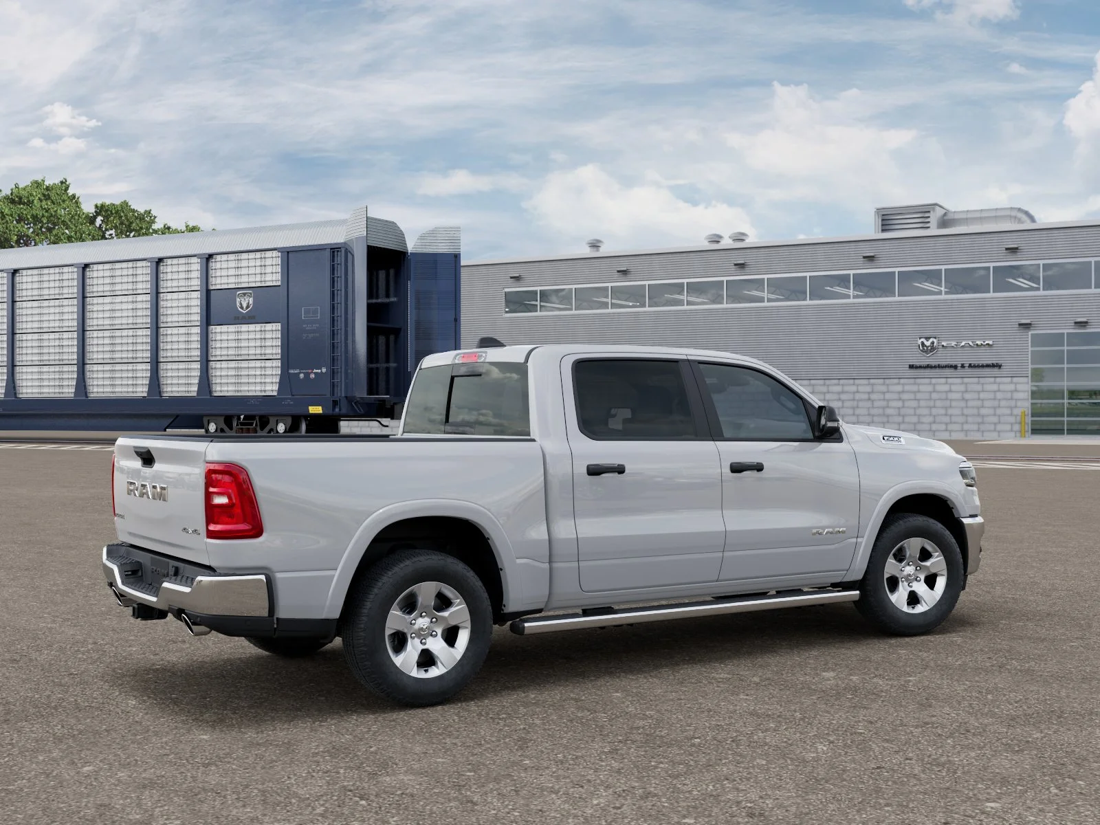 New 2026 Bright White Clear-Coat Exterior Paint RAM BIG HORN image 2