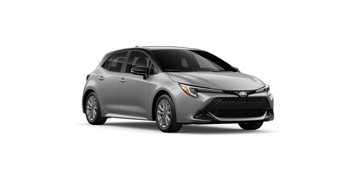 New 2027 Classic Silver Metallic with Black roof Toyota SE image 48