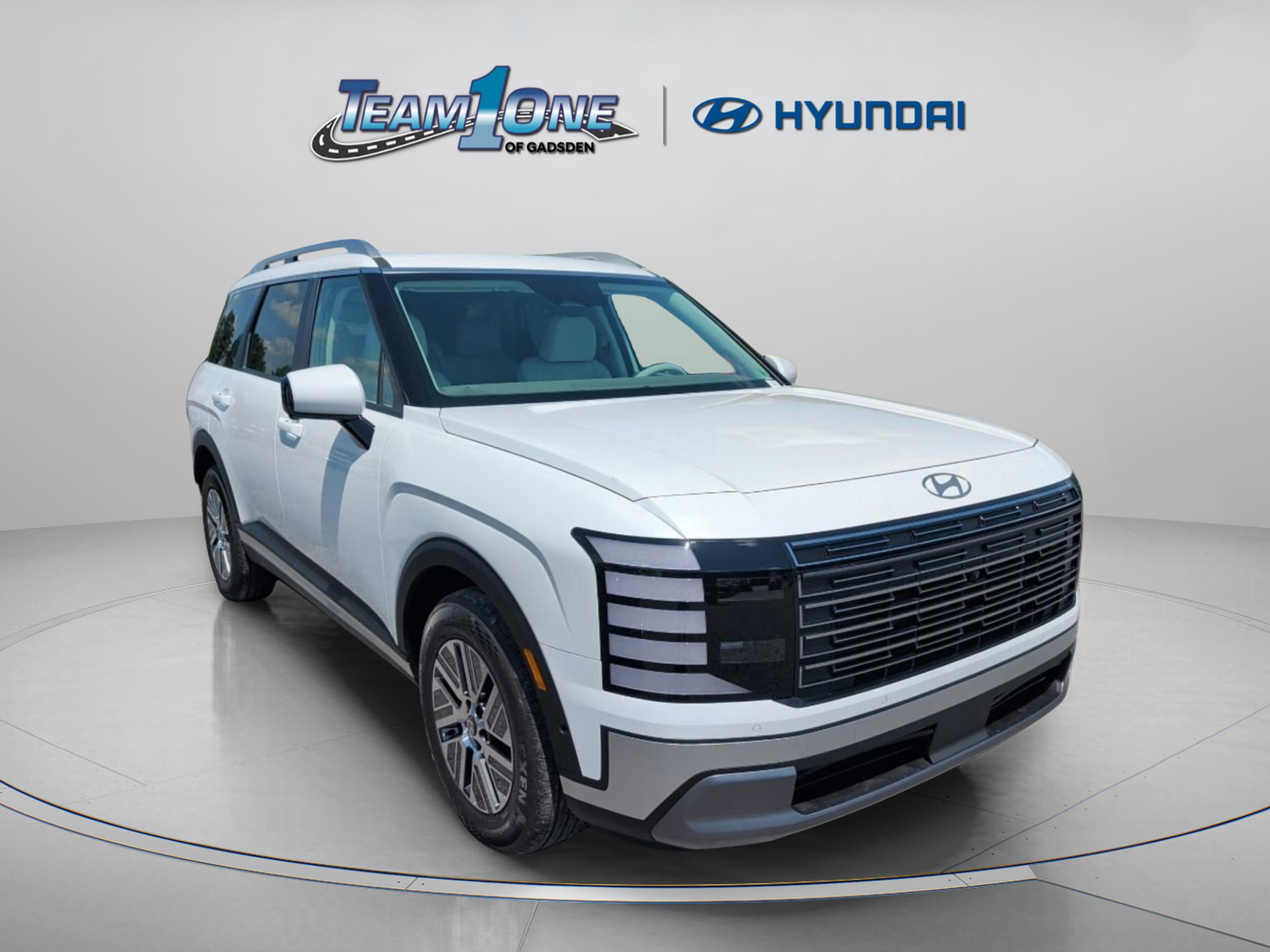 New 2026 Creamy White Pearl Hyundai Blue SEL Premium 7P image 1