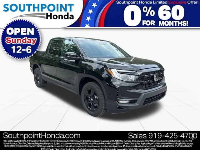 2026 Honda Ridgeline Black Edition