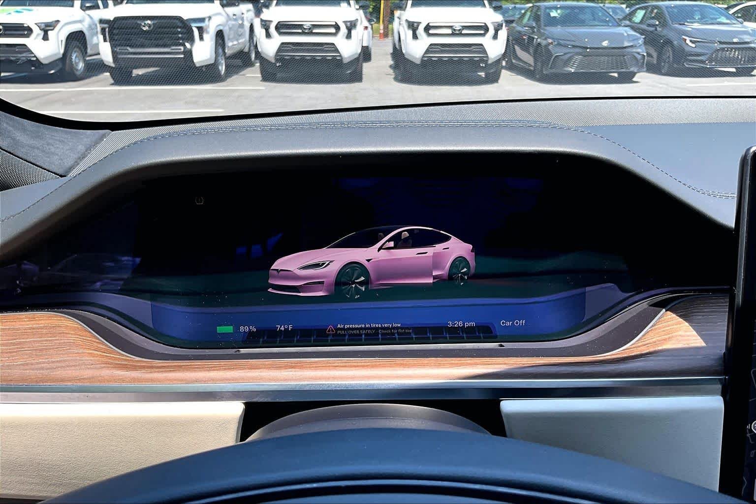 Used 2021 Solid Black Tesla Plaid image 25