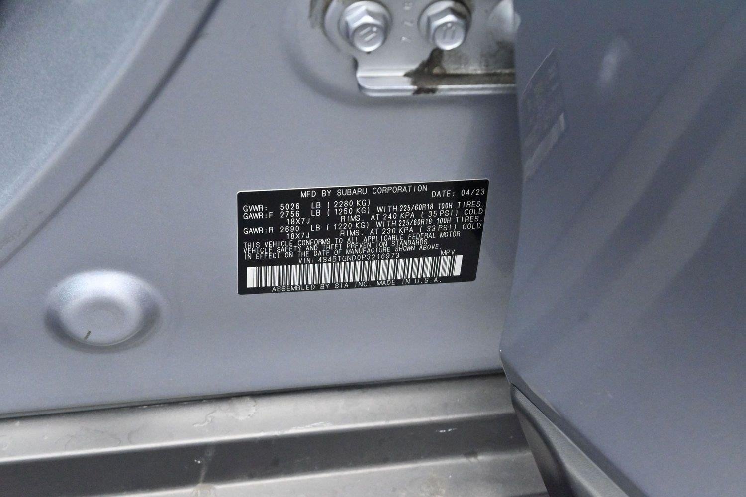 Used 2023 Ice Silver Metallic Subaru Limited XT image 37