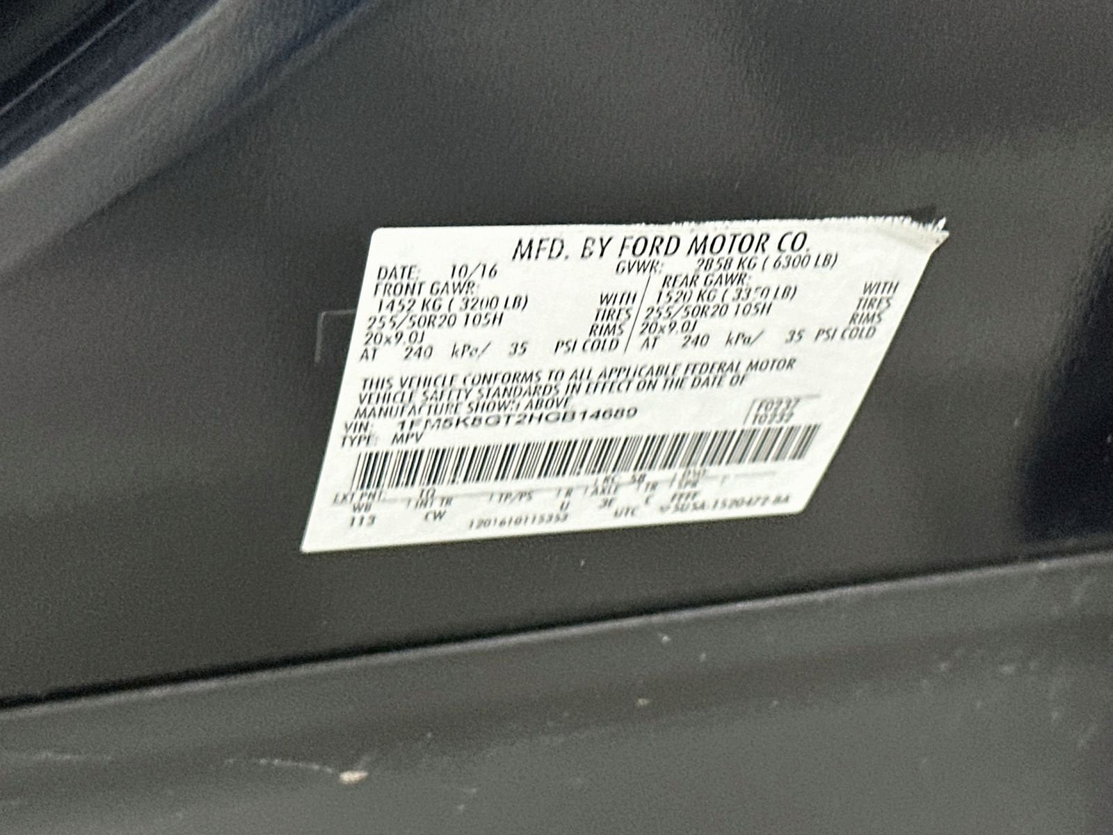 Used 2017 Quartz Metallic Ford Sport image 34
