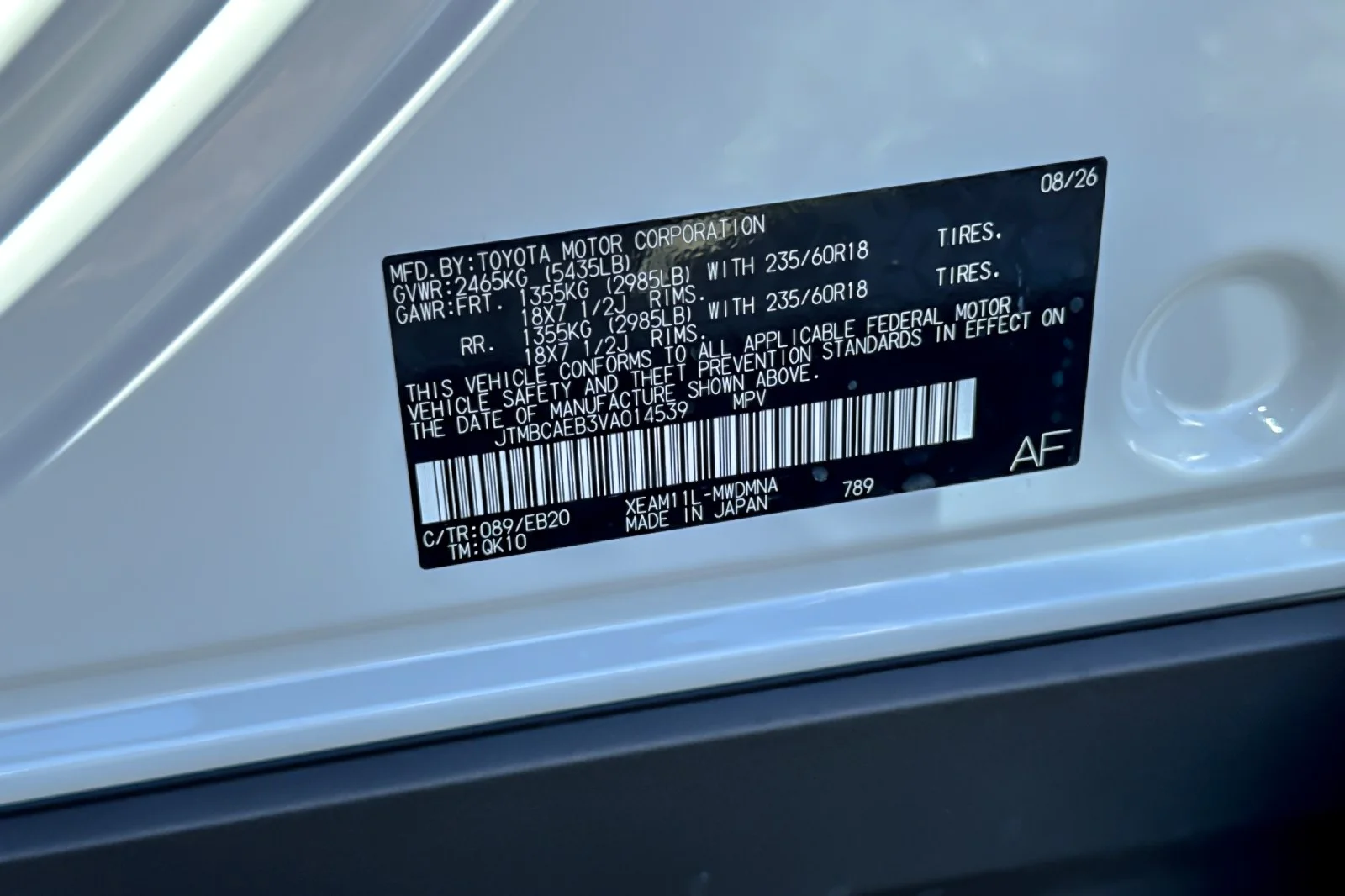 New 2027 Wind Chill Pearl <sup>1</sup> Toyota  XLE image 33