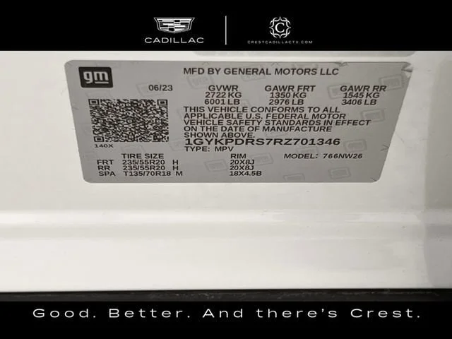 Used 2024 Crystal White Tricoat CADILLAC Premium Luxury image 35