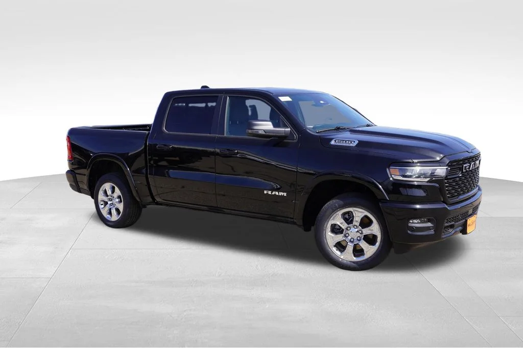 New 2026 Diamond Black Crystal Pearl-Coat Exterior Paint RAM Big Horn image 2