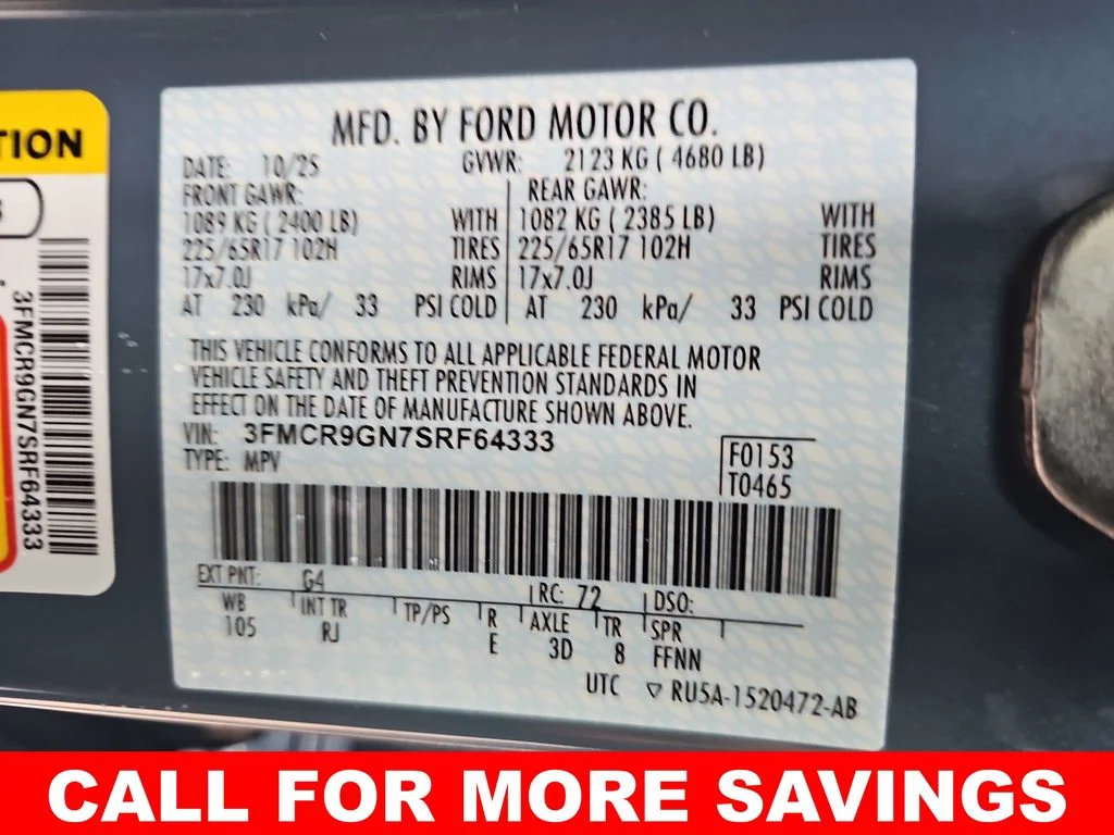 New 2025 Azure Gray Metallic Tri-Coat Ford Heritage image 41