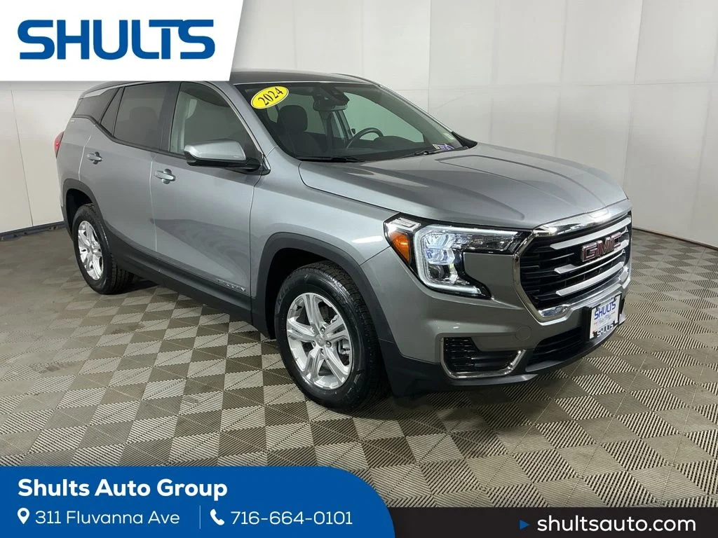 Certified Used 2024 Silver GMC SLE image 1