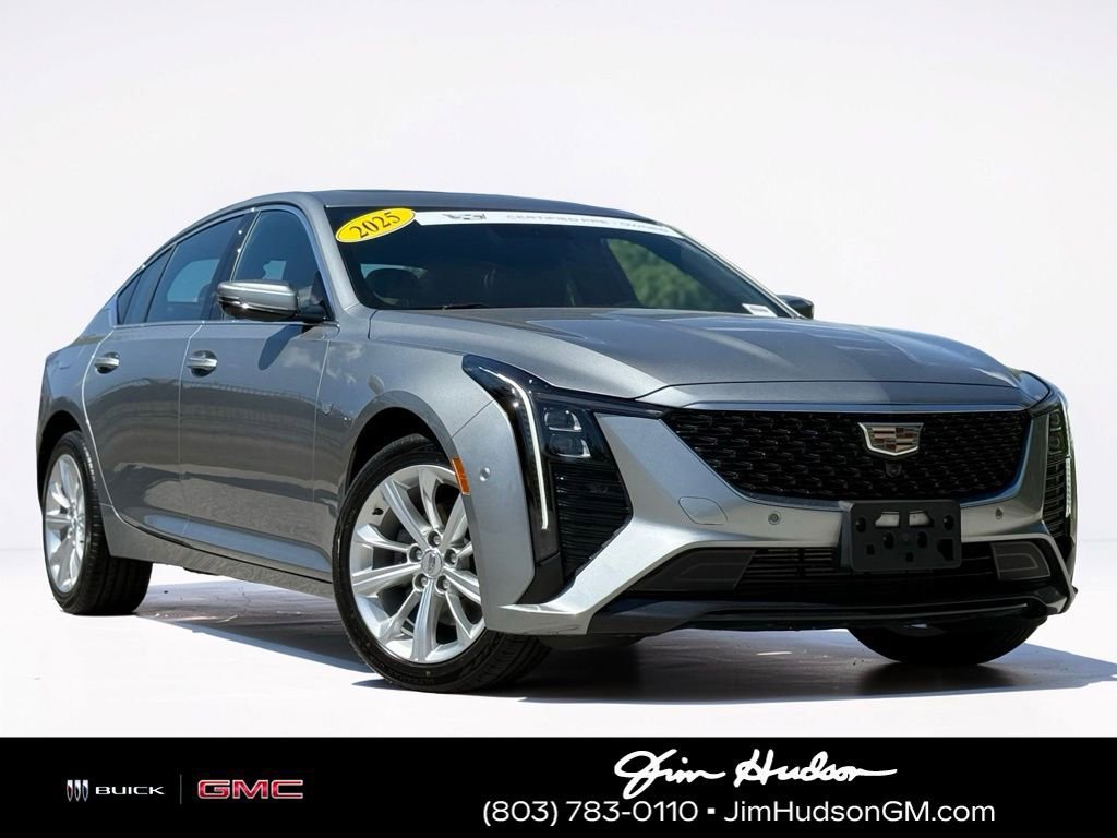 Argent Silver Metallic 2025 Cadillac CT5 Premium Luxury AWD Sedan All-Wheel Drive Automatic