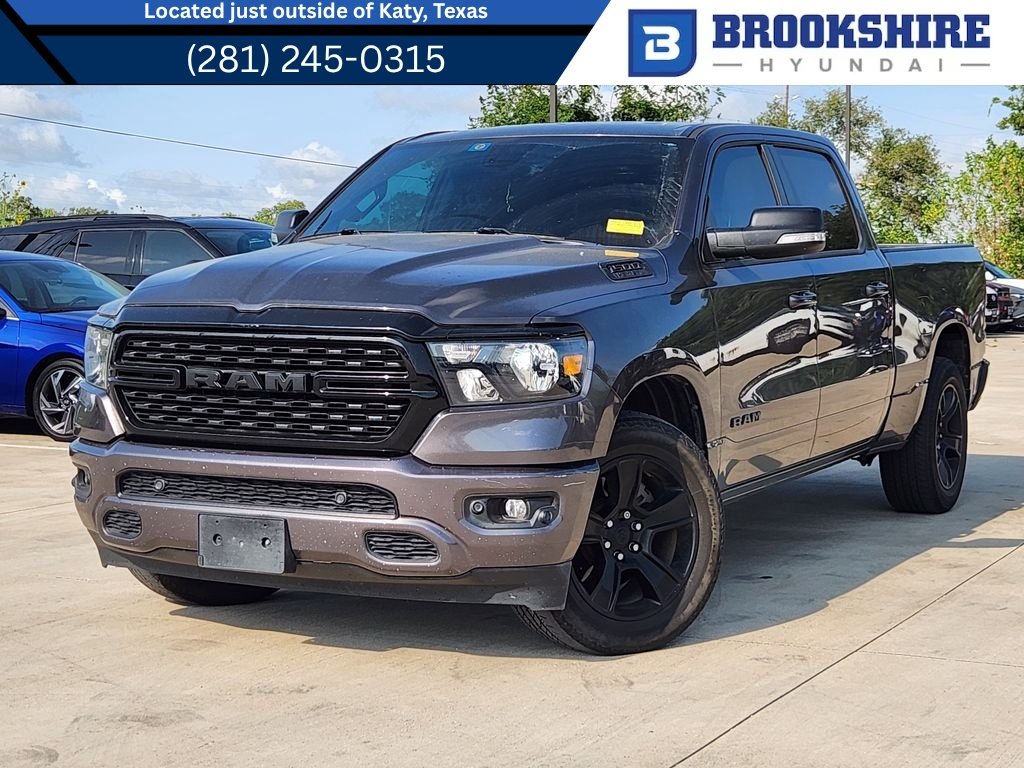 Used 2022 Granite Crystal Metallic Clearcoat Ram Lone Star image 1
