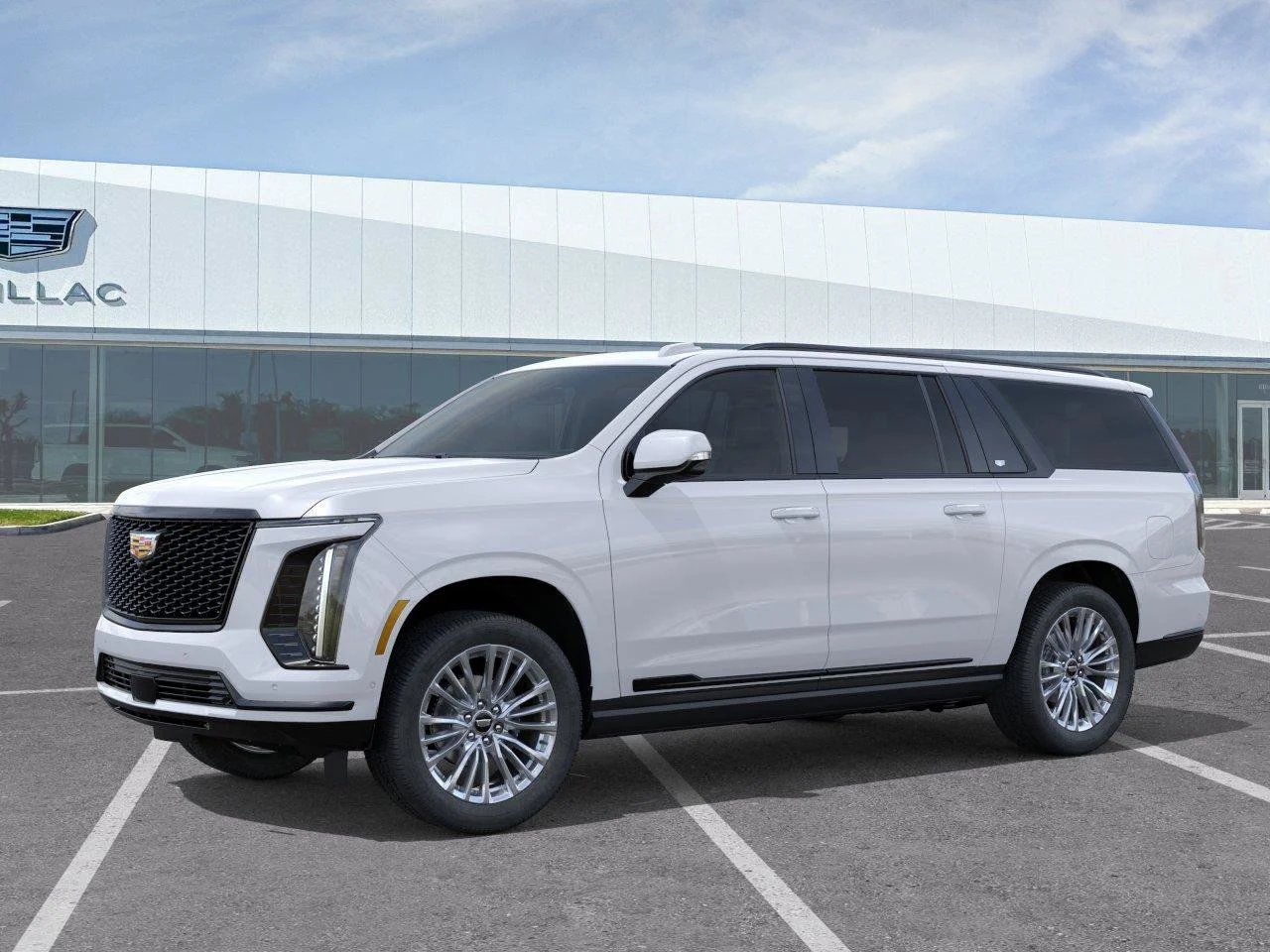 New 2026 Vibrant White Tricoat Cadillac Platinum Sport image 2