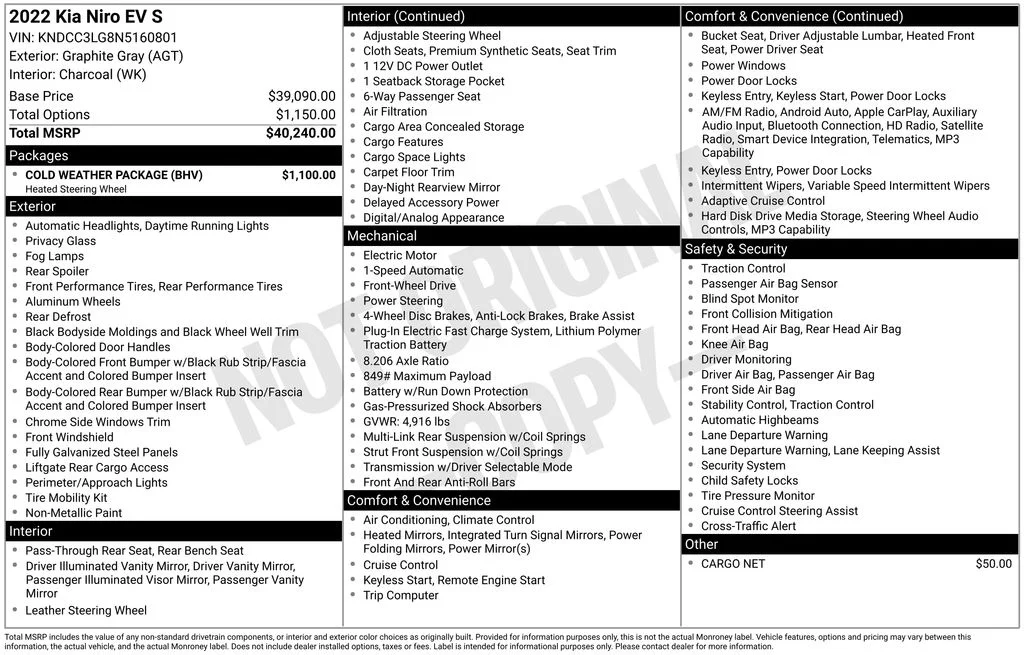 Used 2022 Gray Kia EX image 17