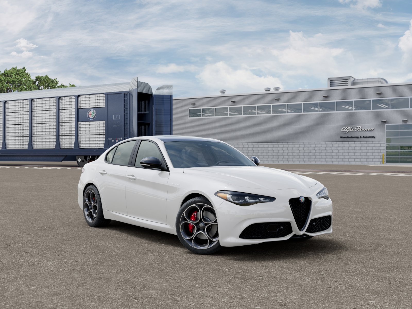 New 2026 Milano White Exterior Paint Alfa Romeo Base image 3