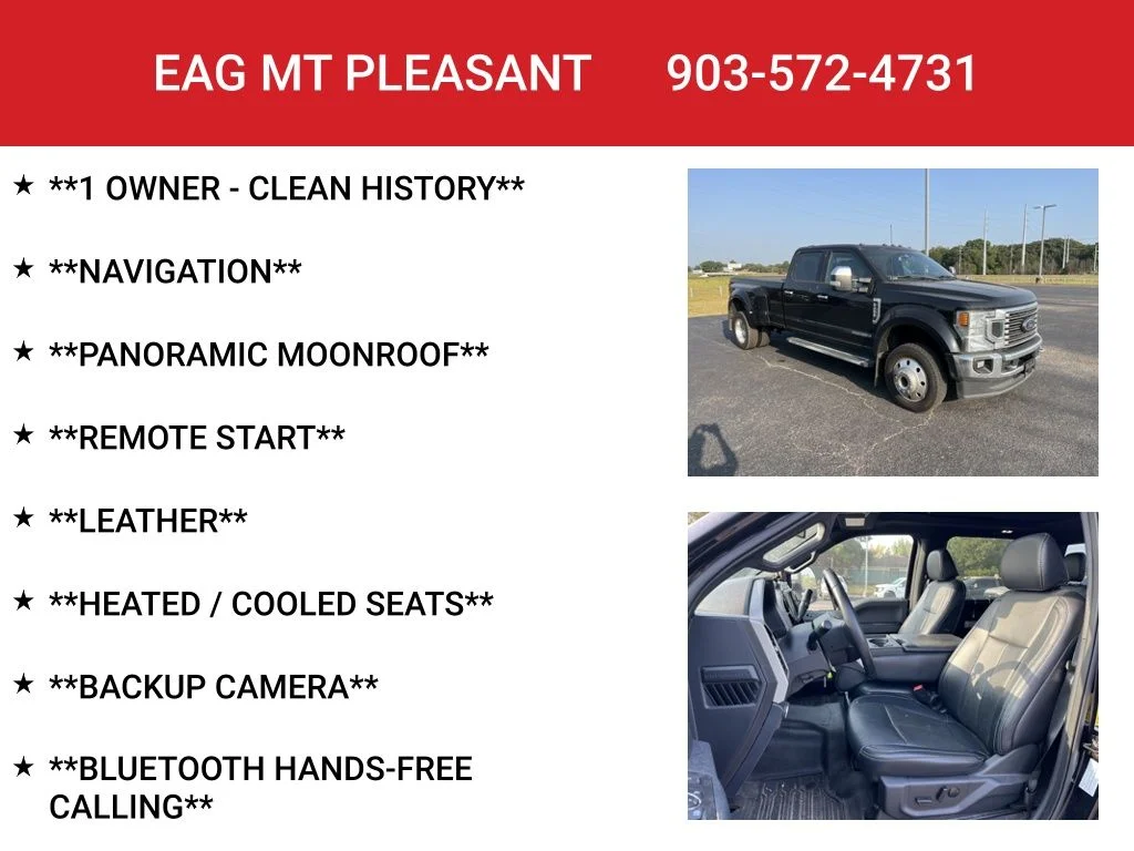 Used 2022 Agate Black Metallic Ford Lariat image 4