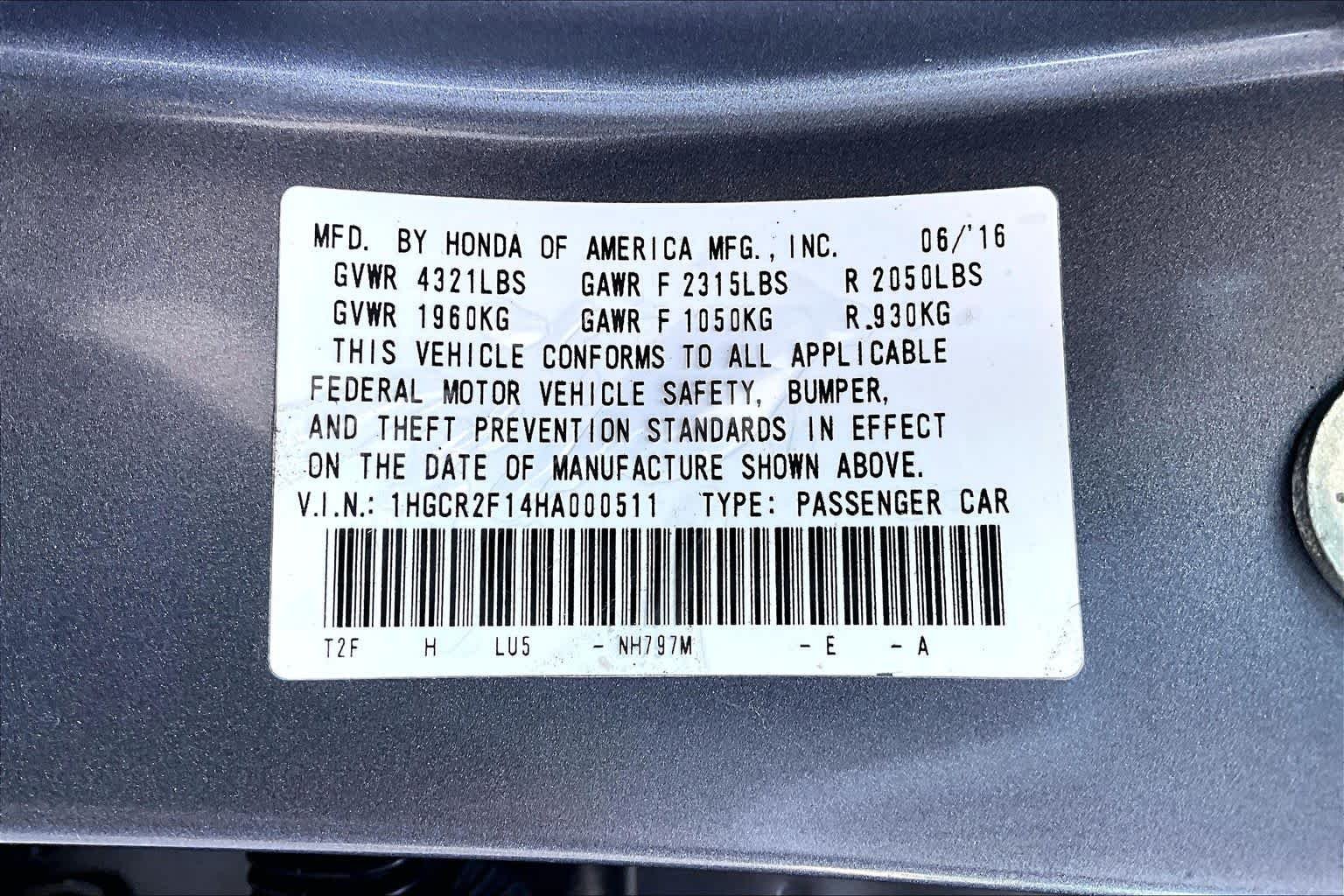Used 2017 Modern Steel Metallic Honda Sport SE image 37