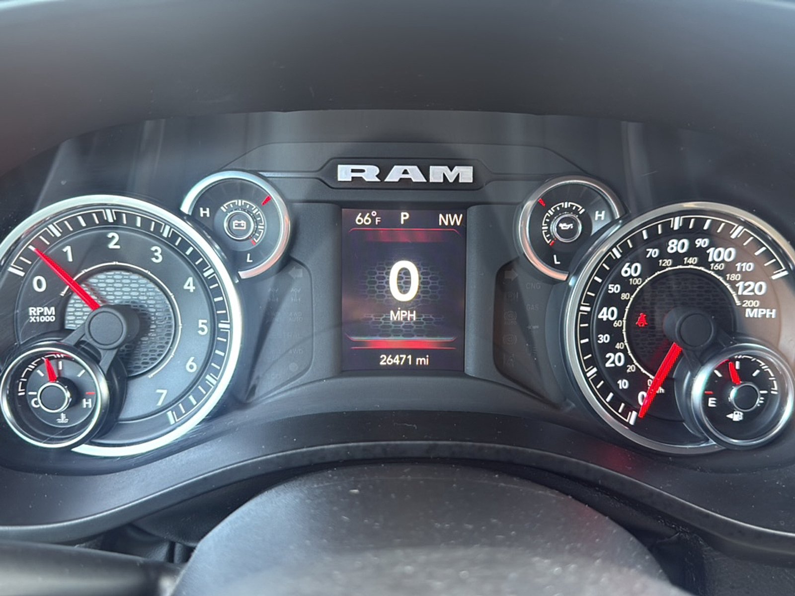 Used 2023 Patriot Blue Pearlcoat Ram Big Horn Crew Cab 4x4 5