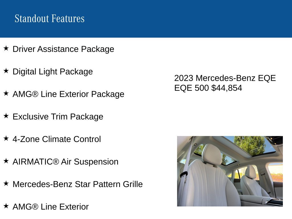 Certified Used 2023 White/off-white Mercedes-Benz 500 Sedan image 9