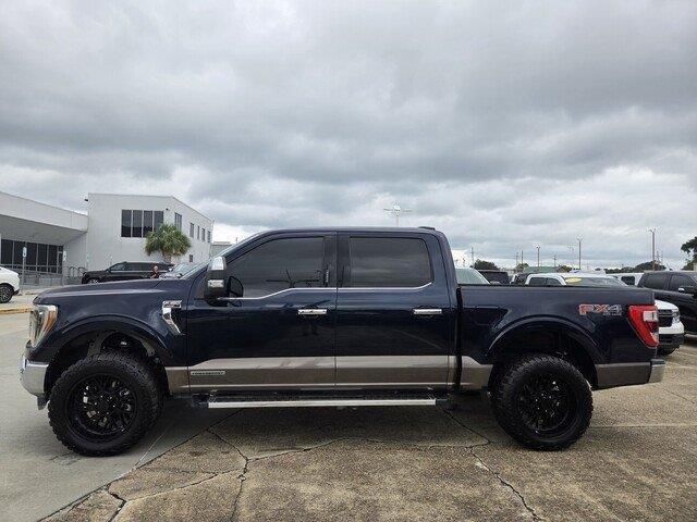 Used 2022 Antimatter Blue Metallic Ford LARIAT image 2