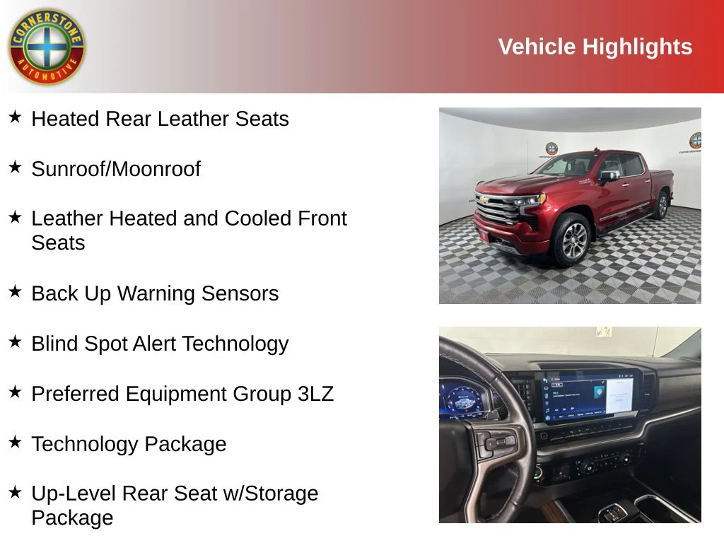 Used 2022 Cherry Red Tintcoat Chevrolet High Country image 2
