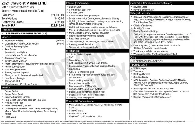 Used 2021 Black Chevrolet LT image 19