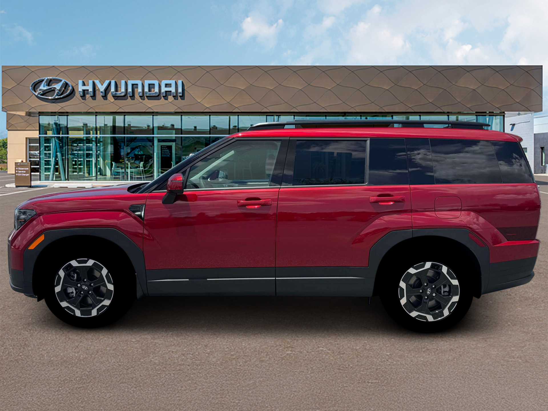 New 2026 Red Hyundai SEL AWD image 3