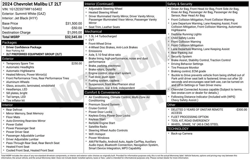 Used 2024 White Chevrolet LT image 6
