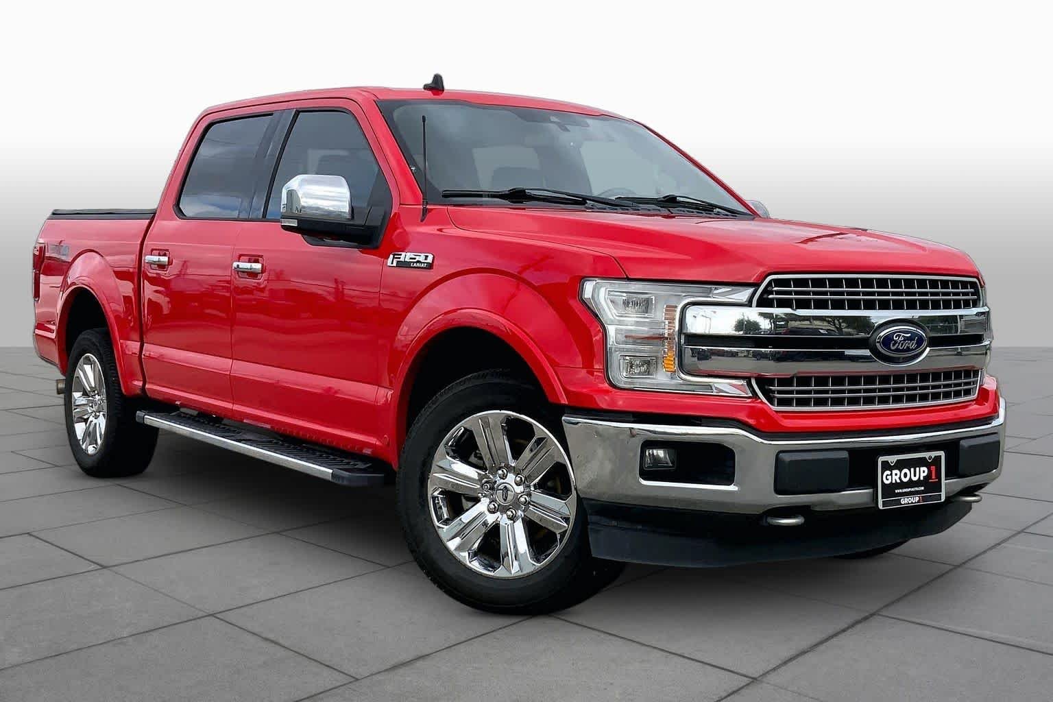 Used 2019 Race Red Ford LARIAT image 3
