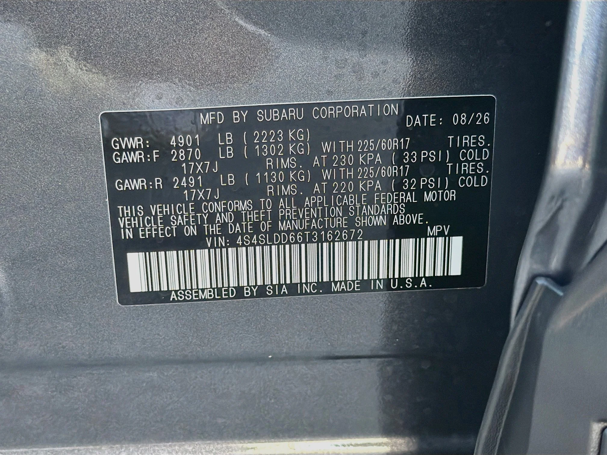 New 2026 Magnetite Gray Metallic Subaru Premium image 42