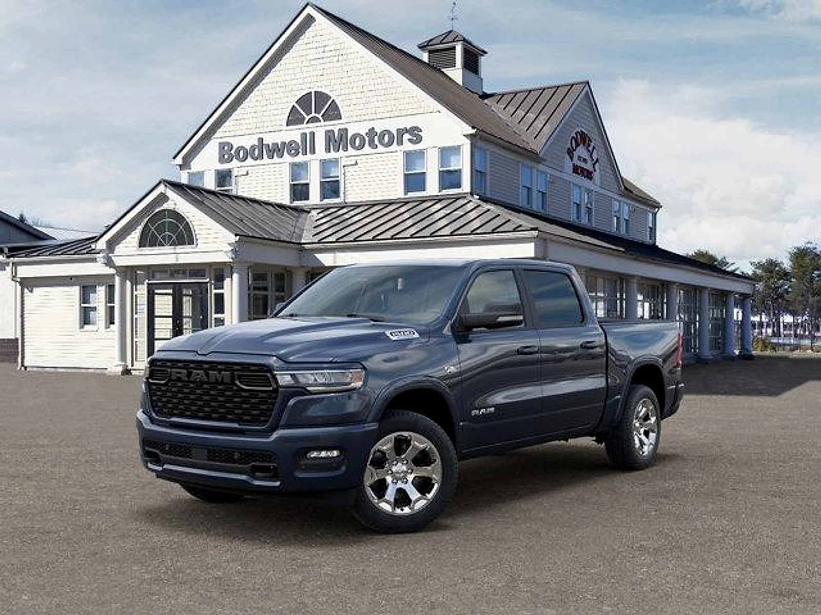 New 2026 Forged Blue Metallic Exterior Paint RAM Big Horn Quad Cab 4x2 6