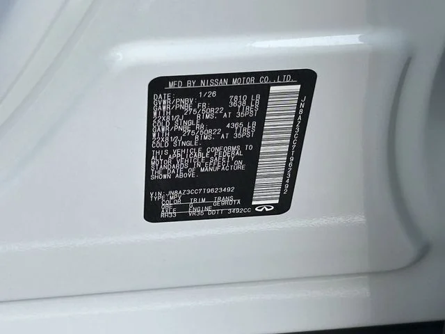 New 2026 RADIANT WHITE INFINITI Autograph 4WD image 32