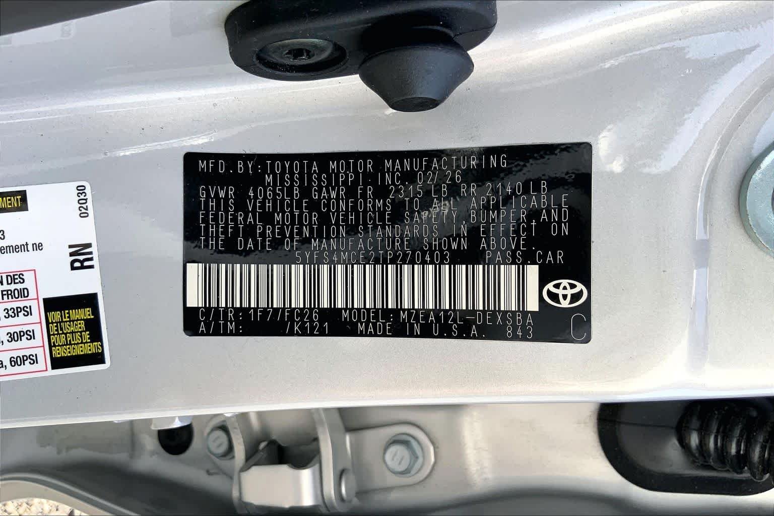 Used 2026 Classic Silver Metallic Toyota SE image 36
