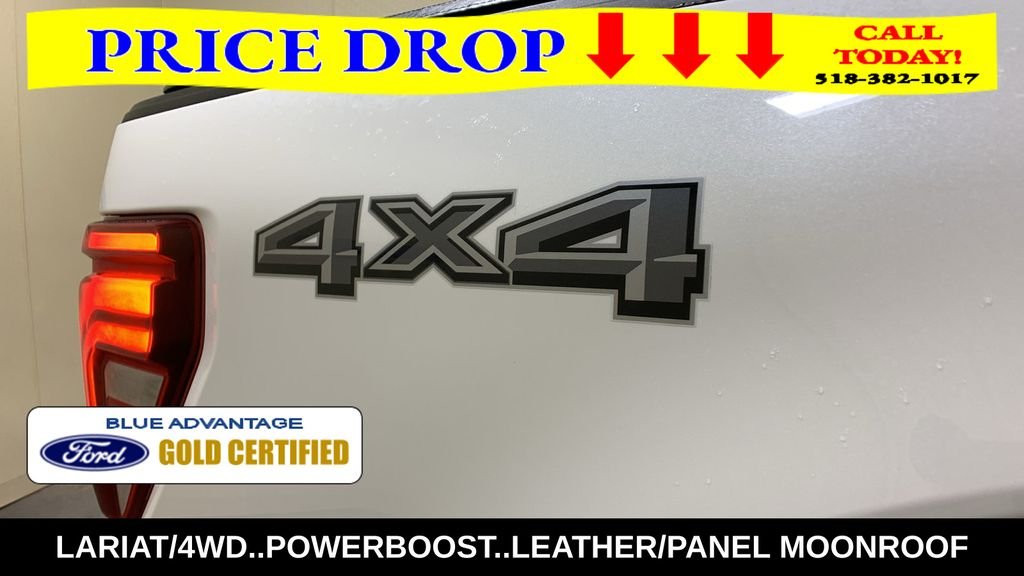 Certified Used 2025 White Metallic Ford Lariat image 18