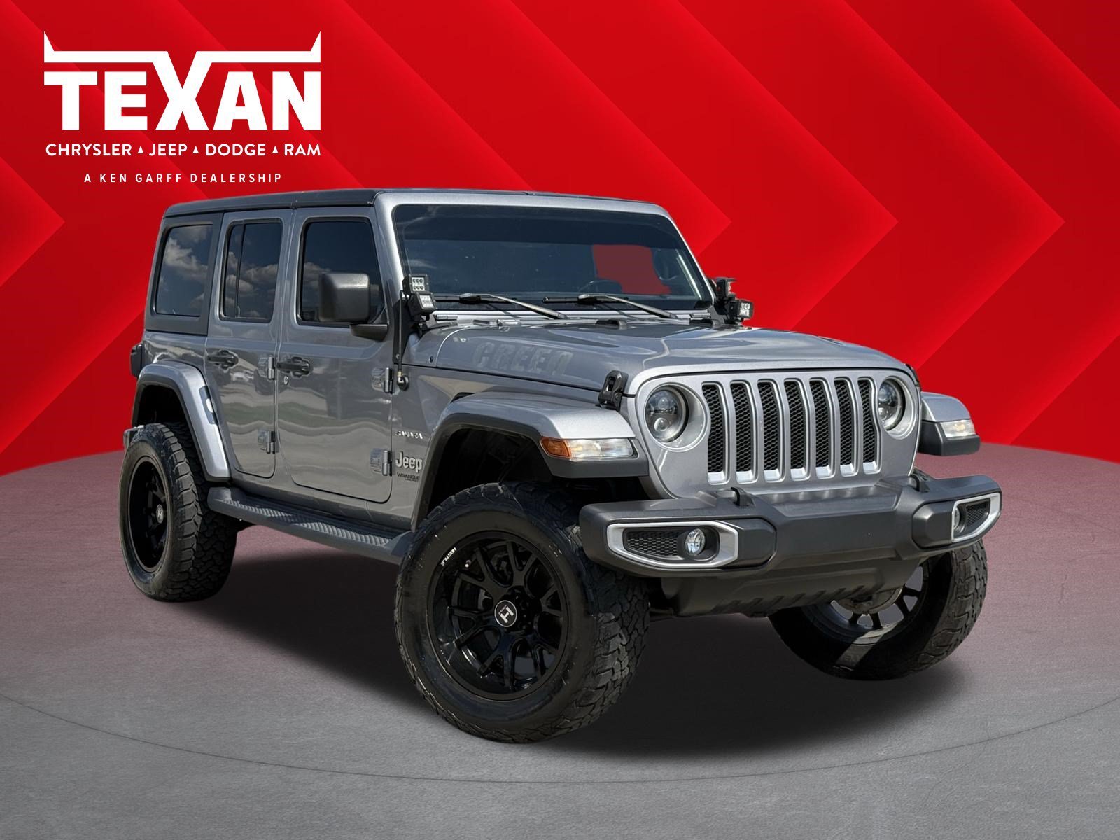 Used 2020 Billet Silver Metallic Clearcoat Jeep Sahara image 1
