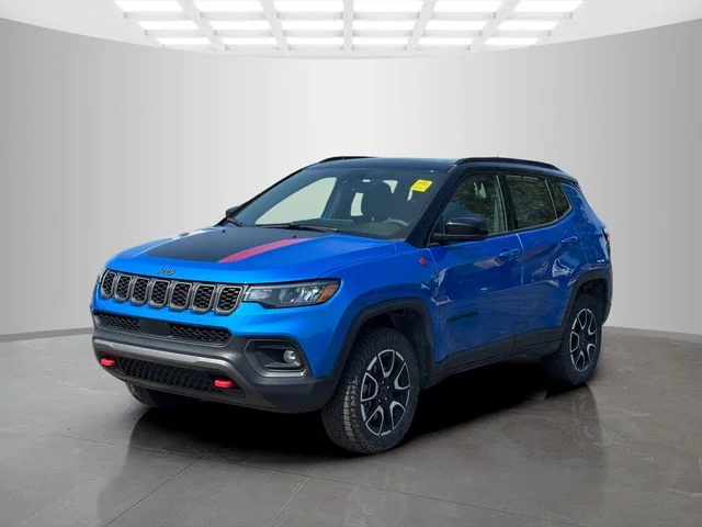 Certified Used 2025 Blue Jeep Trailhawk image 3