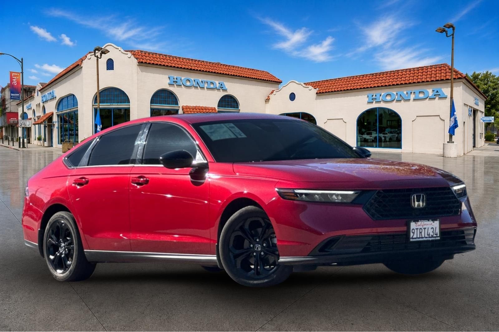 Certified Used 2025 Radiant Red Metallic Honda SE image 2