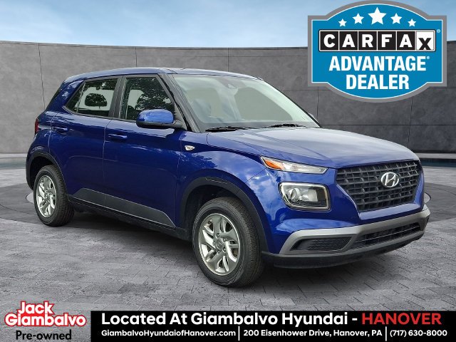 Certified Used 2022 Blue Hyundai SE image 1