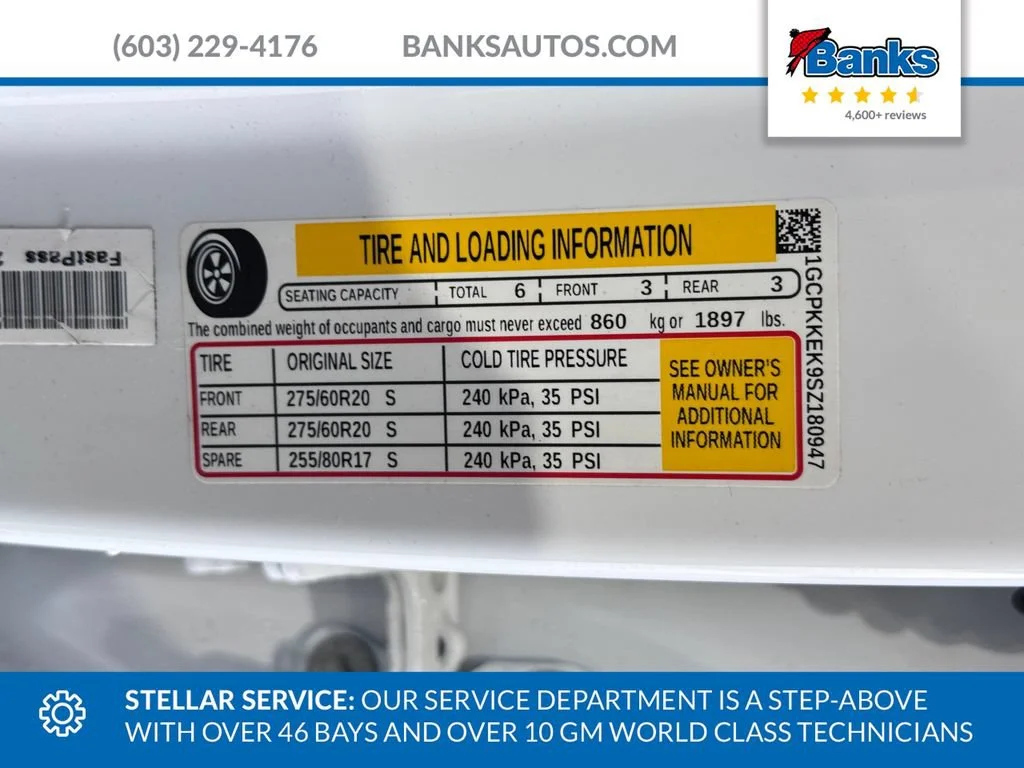 Certified Used 2025 Summit White Chevrolet LT (2FL) image 9