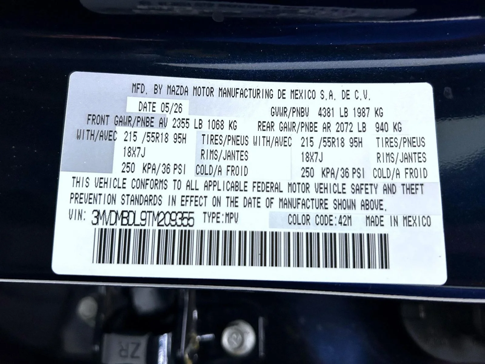 New 2026 Blue Mazda 2.5 S Premium image 26