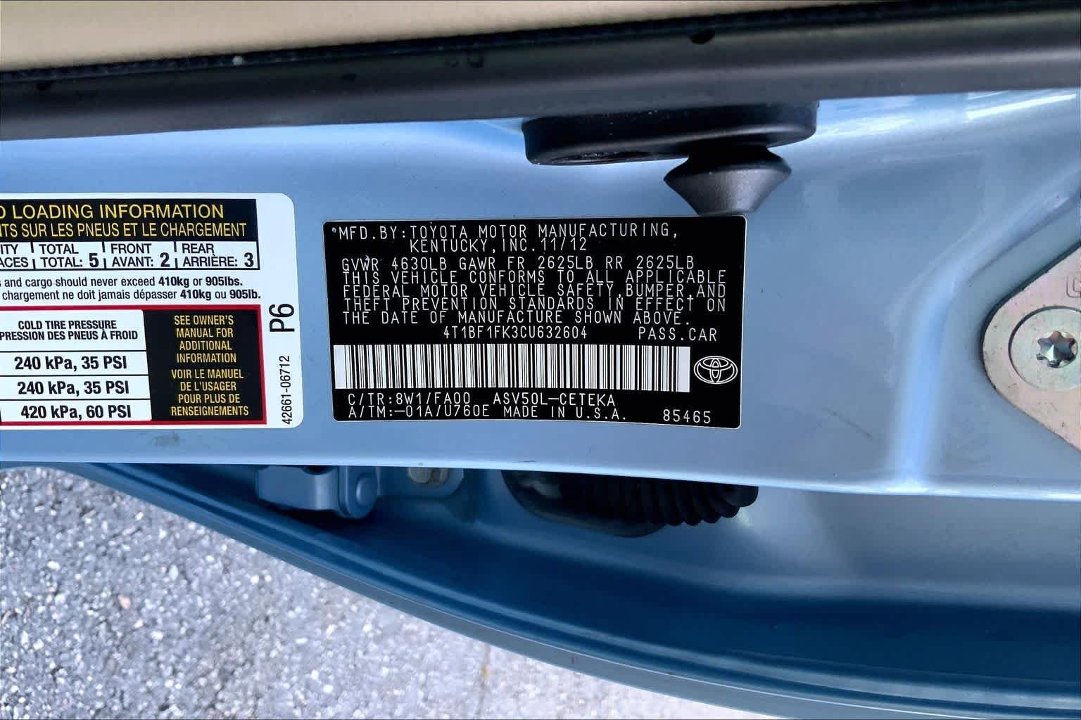 Used 2012 CLEARWATER BLUE META Toyota L image 28