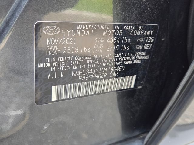 Used 2022 Gray Hyundai Limited image 7