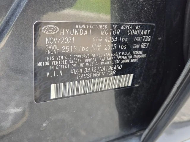 Used 2022 Gray Hyundai Limited image 7