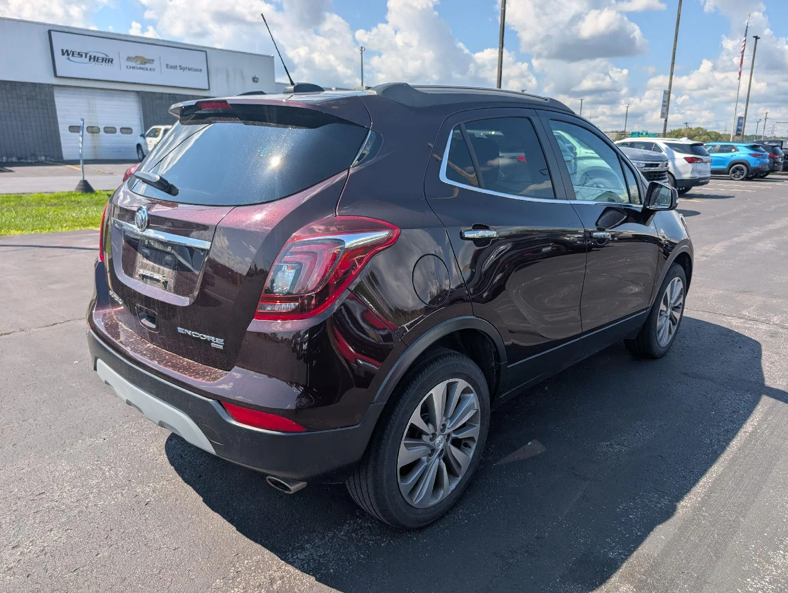 Used 2018 Black Cherry Metallic Buick Preferred image 8