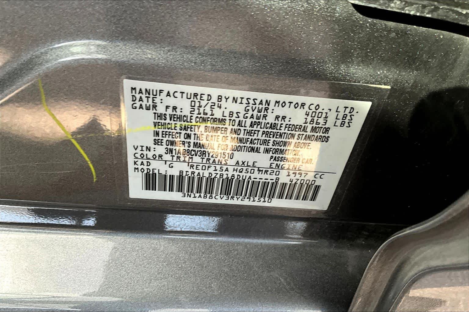 Certified Used 2024 Gun Metallic Nissan SV image 32