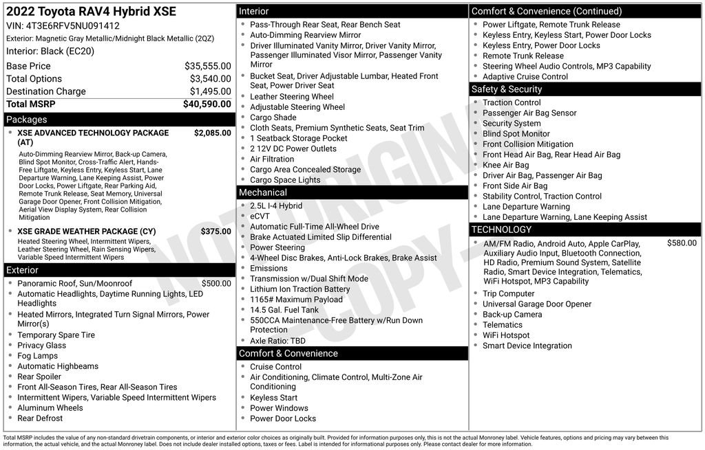 Used 2022 Gray Toyota XSE image 35